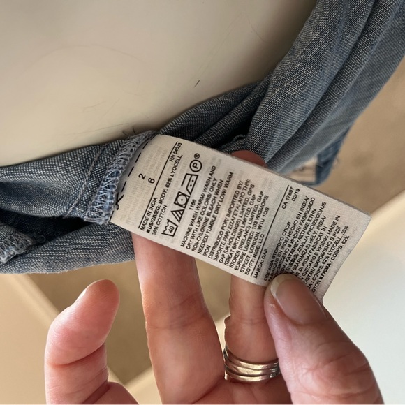 Gap Denim Blue Romper size 2 - Picture 5 of 6